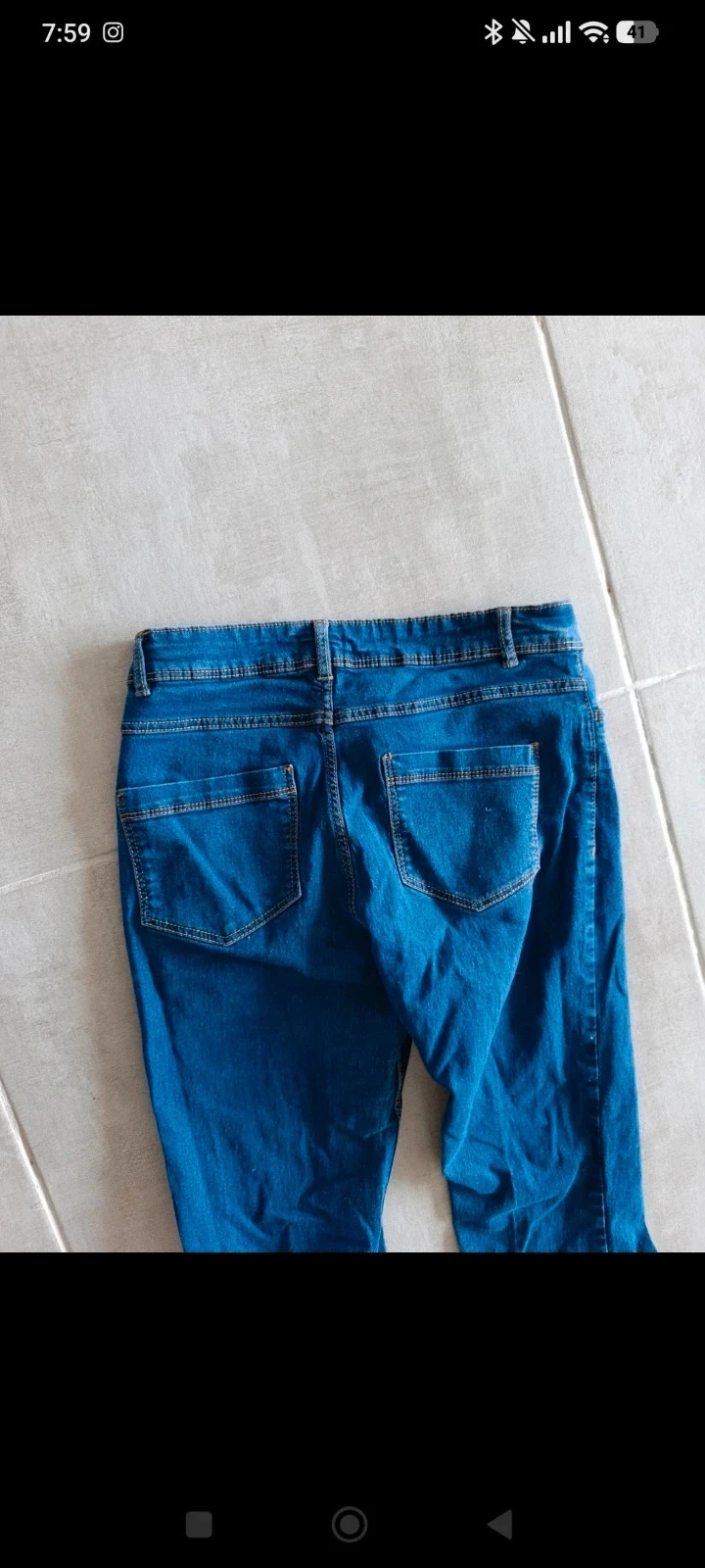 Jean Tissaia mujer T40 azul – Corte recto/slim – Stretch – photo 7
